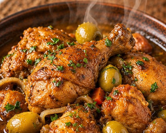 Poulet aux olives